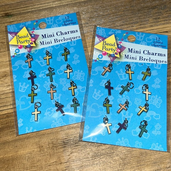 Colorful Cross Mini Charms - Picture 1 of 3